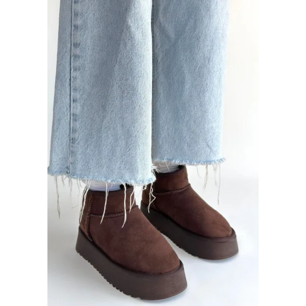 Linne Kahverengi Süet Bot