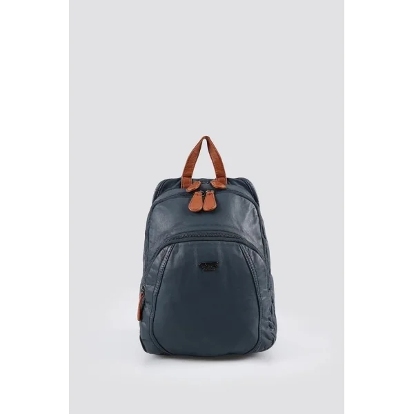 Lirya Mavi Cilt Sırt Çantası