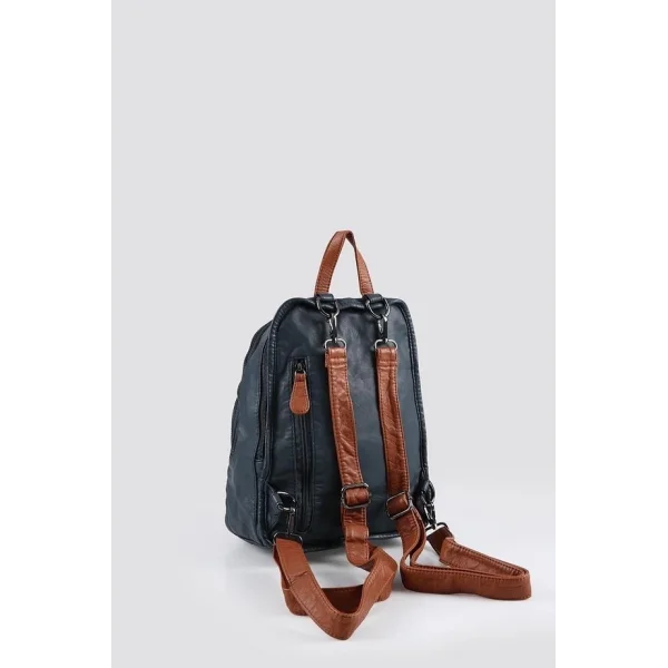 Lirya Mavi Cilt Sırt Çantası