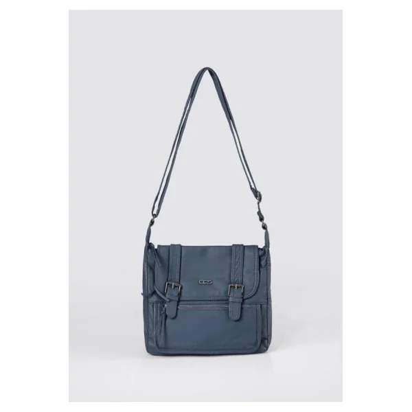 Liye Mavi Cilt Omuz Çantası