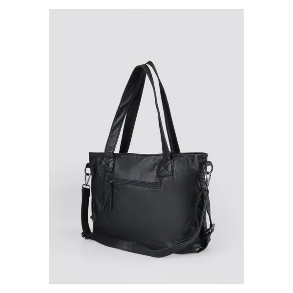 Lonti Siyah Cilt Omuz Çantası