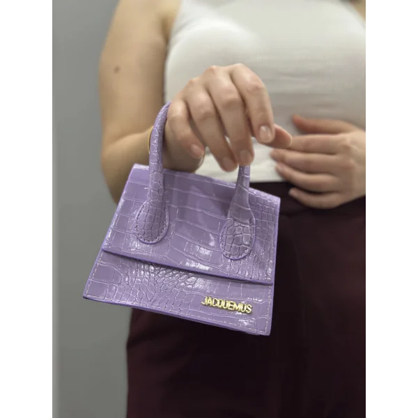 luxe lila cilt çanta