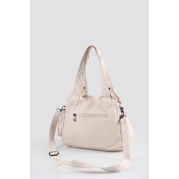Miver Bej Cilt Omuz Çantası