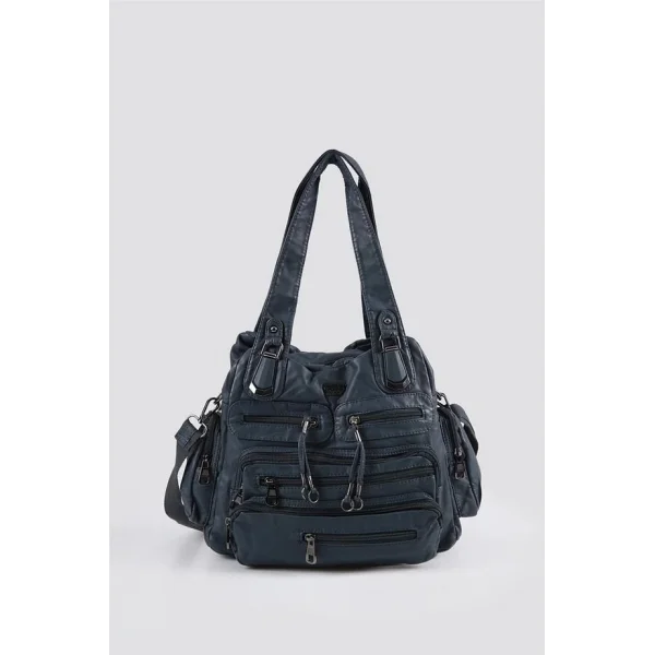 Miver Mavi Cilt Omuz Çantası