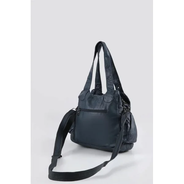 Miver Mavi Cilt Omuz Çantası