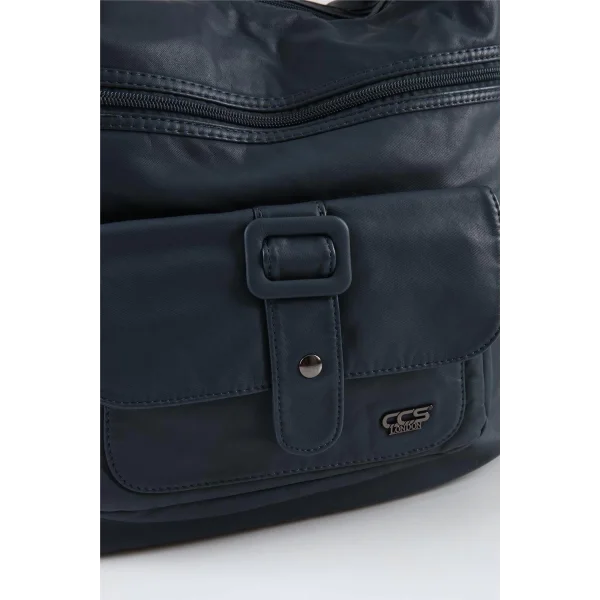 Mower Mavi Cilt Omuz Çantası