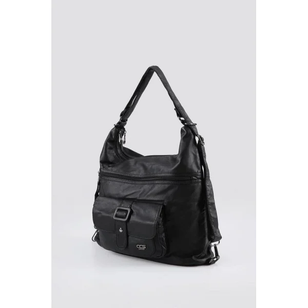 Mower Siyah Cilt Omuz Çantası