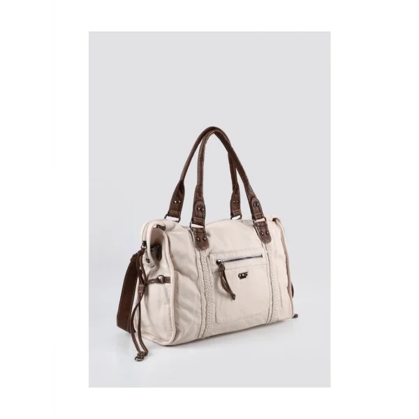 Muert Bej Cilt Omuz Askılı El Çantası