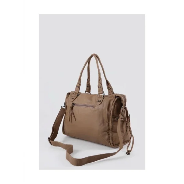 Muert Vizon Cilt Omuz Askılı El Çantası