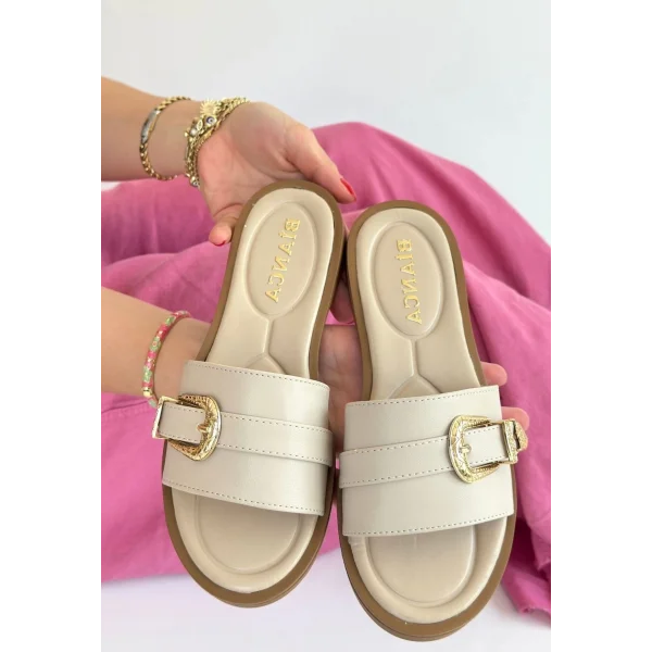 Orja Bej Cilt Terlik