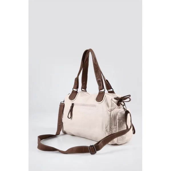 Orten Bej Cilt Omuz Çantası