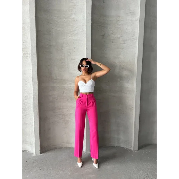 Palazzo fuşya pantolon