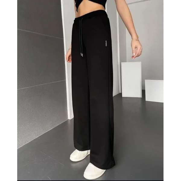 palazzo pantolon siyah