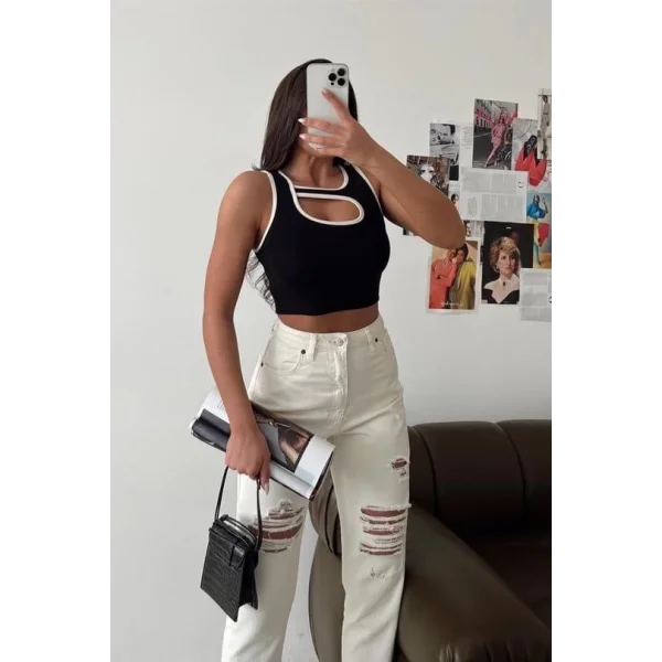 Pencereli kaşkorse crop