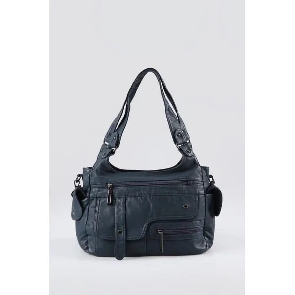 Pyser Mavi Cilt Omuz Çantası