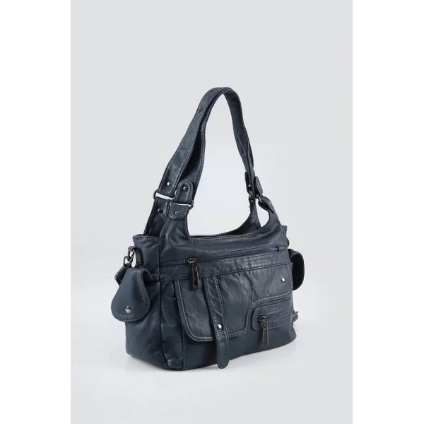 Pyser Mavi Cilt Omuz Çantası