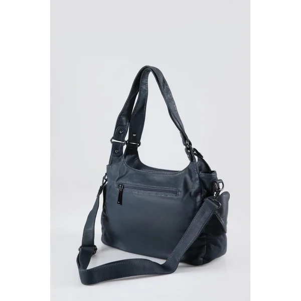 Pyser Mavi Cilt Omuz Çantası