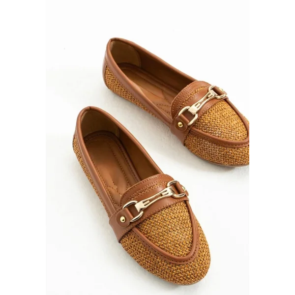 Rain Taba Cilt Babet Ayakkabı