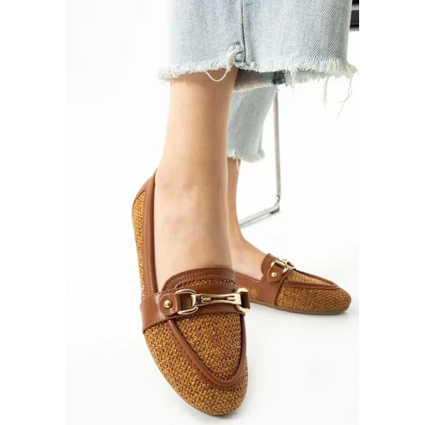 Rain Taba Cilt Babet Ayakkabı