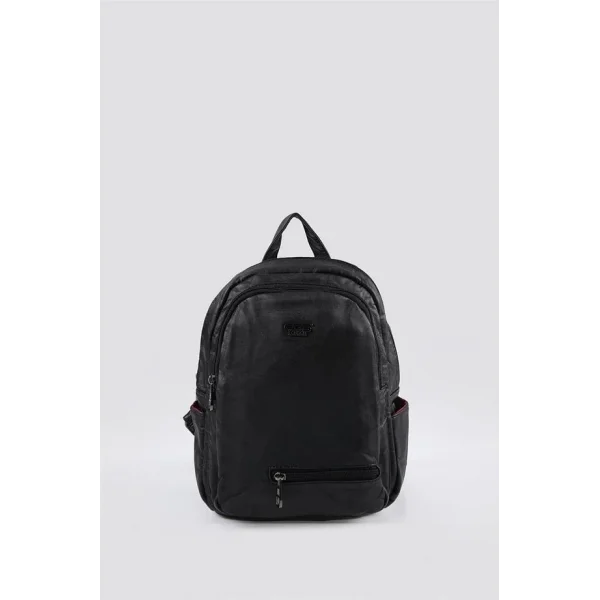 Rior Siyah Cilt Sırt Çantası