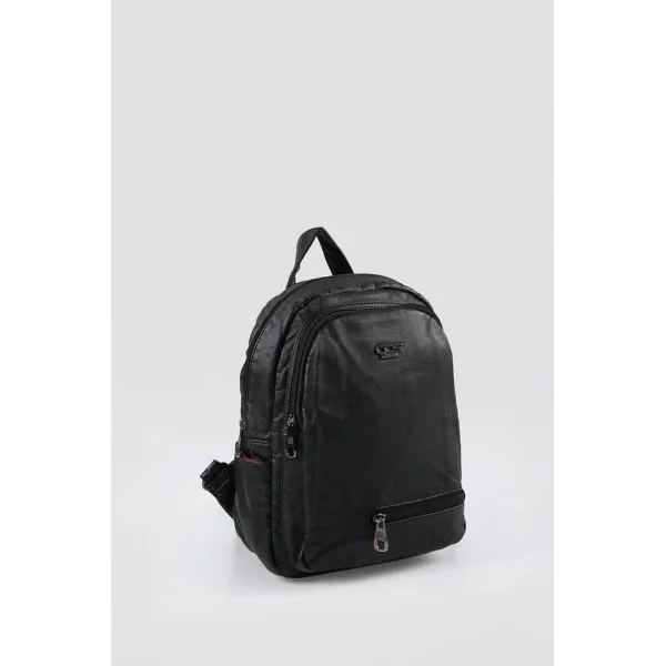 Rior Siyah Cilt Sırt Çantası
