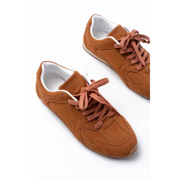 RS-01 Taba Süet İnce Taban Günlük Spor Ayakkabı