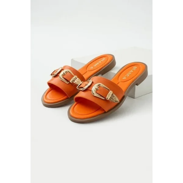 Sene Turuncu Cilt Terlik