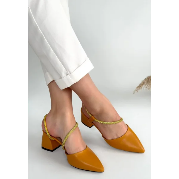 Sista Hardal Cilt Topuklu Ayakkabı