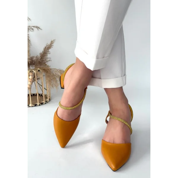 Sista Hardal Cilt Topuklu Ayakkabı