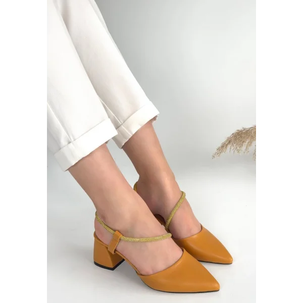 Sista Hardal Cilt Topuklu Ayakkabı