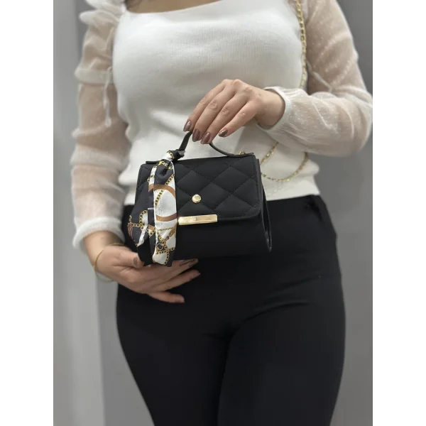 Siyah cilt zoje çanta