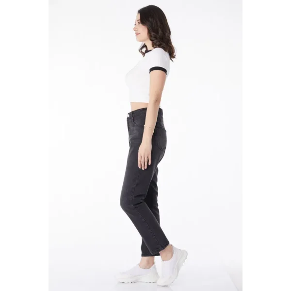 Slimfit mom jeans pantolon