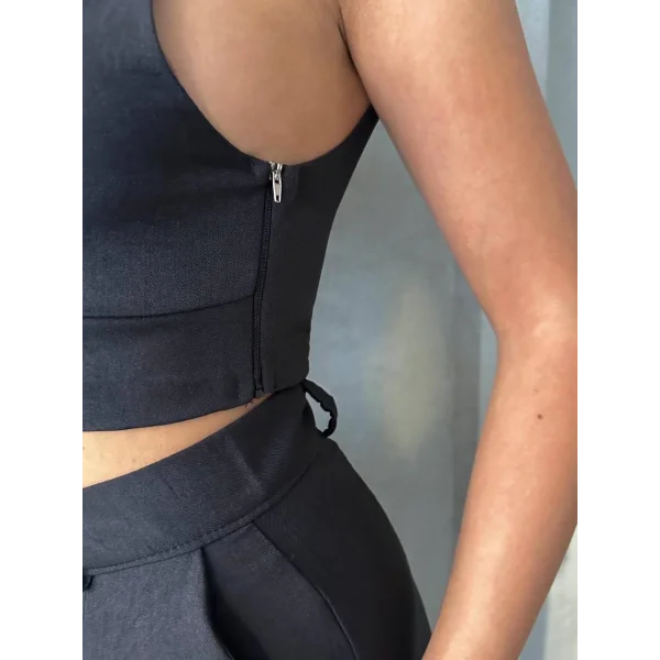 Şortlu keten takım s255014