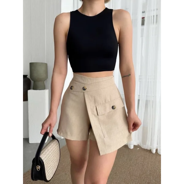 Tek cepli şort etek