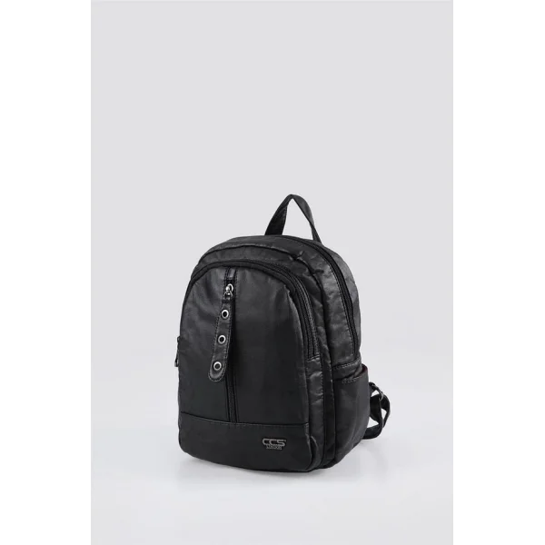 Tiar Siyah Cilt Sırt Çantası