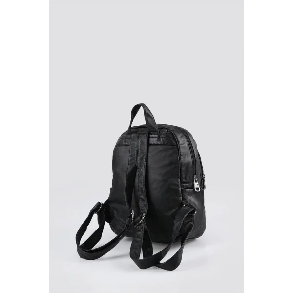 Tiar Siyah Cilt Sırt Çantası
