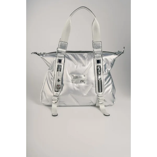 Tiven Gri Cilt Omuz Ve Kol Çantası