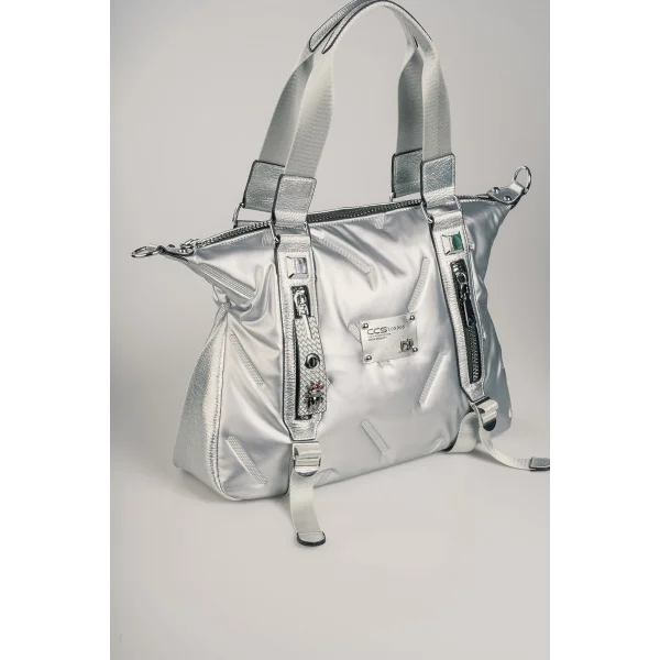 Tiven Gri Cilt Omuz Ve Kol Çantası