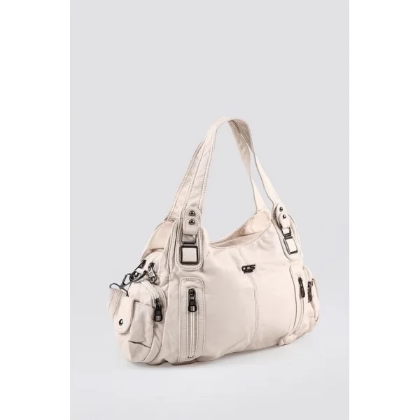 Tiwe Bej Cilt Omuz Çantası