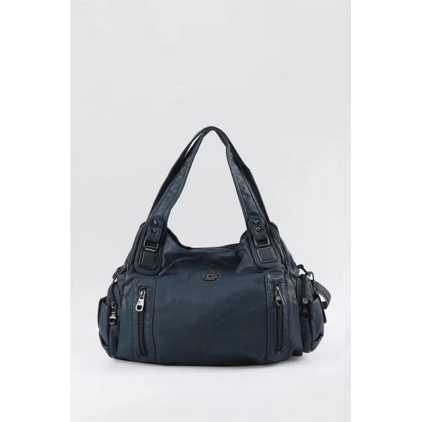 Tiwe Mavi Cilt Omuz Çantası