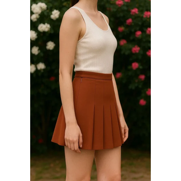 Üç pileli etek kremit w24815