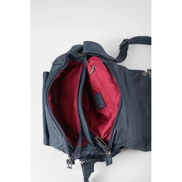 Witer Mavi Cilt Omuz Çantası