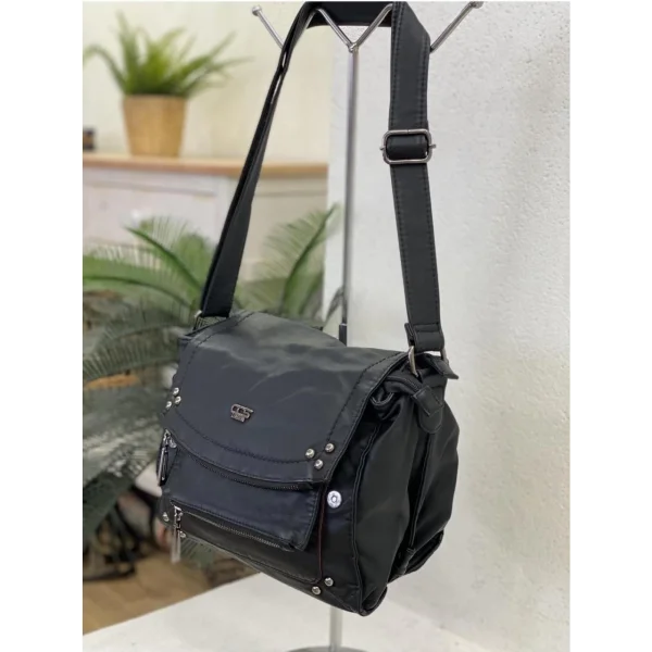 Witer Siyah Cilt Omuz Çantası