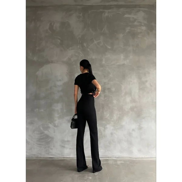 Yanları tüneli takım siyah s3161