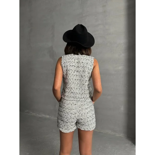 Yelekli şort takım