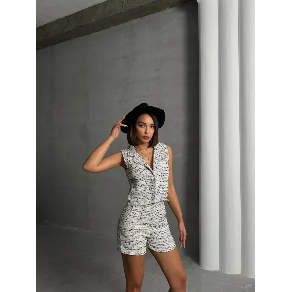 Yelekli şort takım