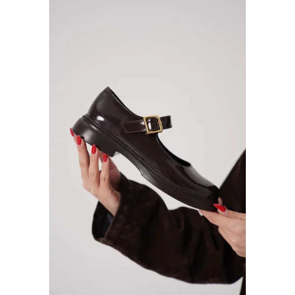 Yokox Kahverengi Rugan Oxford Ayakkabı