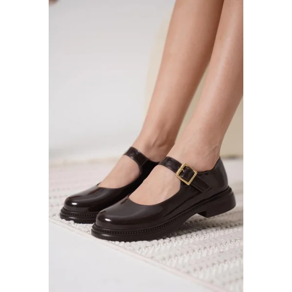 Yokox Kahverengi Rugan Oxford Ayakkabı