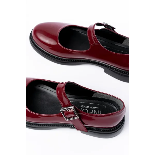 YSN-4444 Bordo Rugan Günlük Bayan Ayakkabı