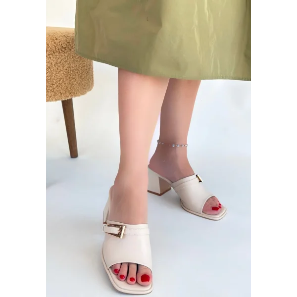 Ziva Bej Cilt Topuklu Terlik